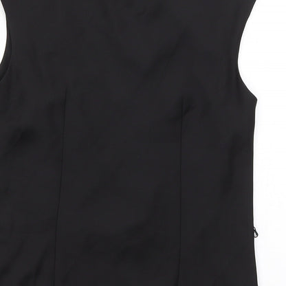 Womens UK Size 8 Coast Black Basic Tank