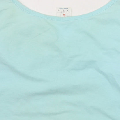 Womens UK Size 10 Topshop Blue Basic Tank