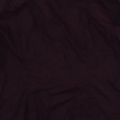 Mens UK Size 16 NEXT Red  Button-Up Long Sleeve Casual Shirt
