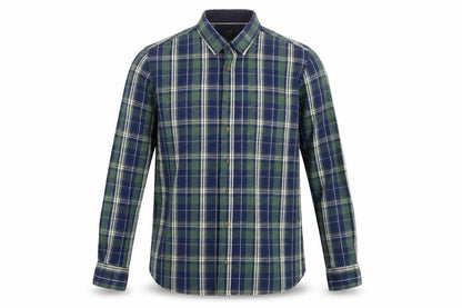Mens UK Size M Easy Green  Button-Up Long Sleeve Casual Shirt
