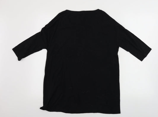 CAPSULE   Womens Black   Basic T-Shirt Size 12
