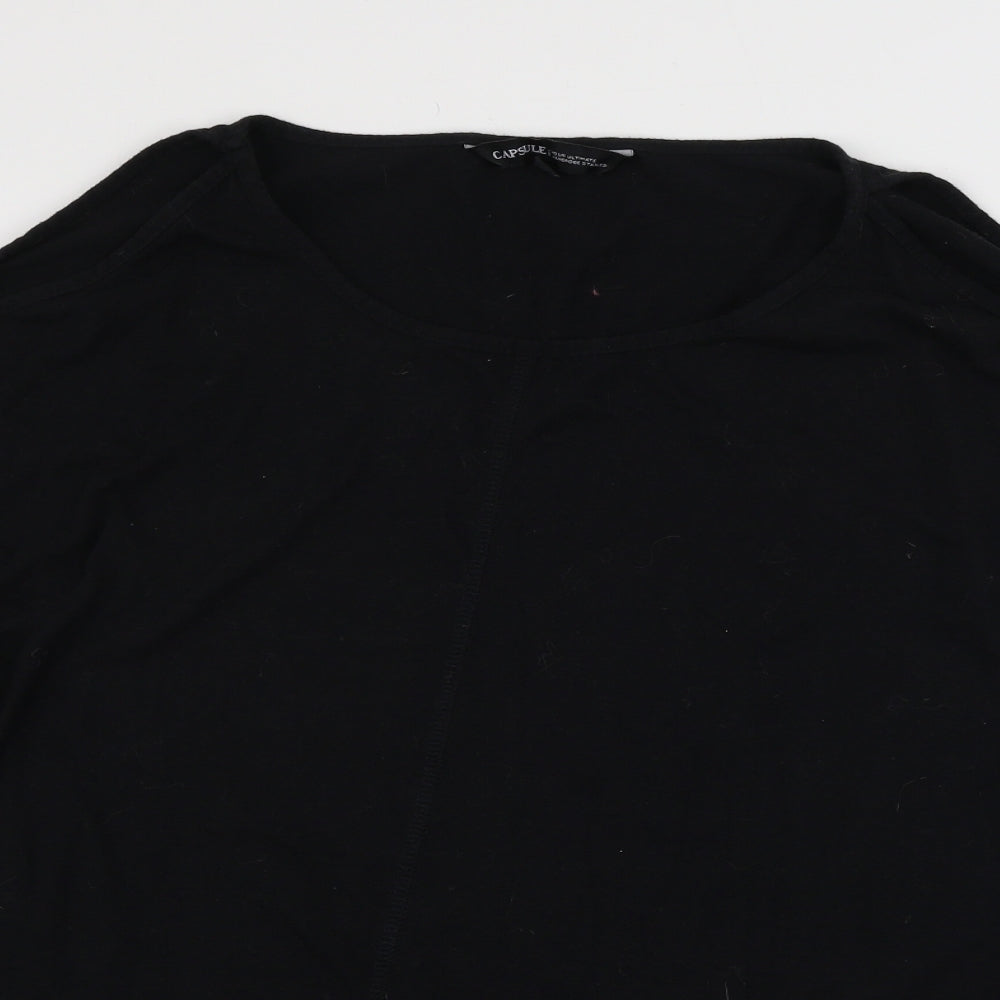 CAPSULE   Womens Black   Basic T-Shirt Size 12
