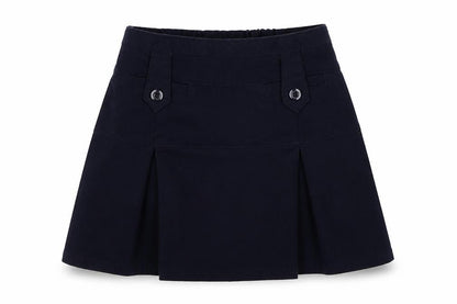 Front view of Marks & Spencer girls’ blue a-line skirt, size 6, years