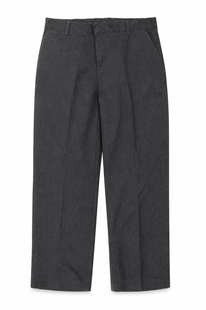 Front view of BHS boys’ grey chino trousers, size 10, years