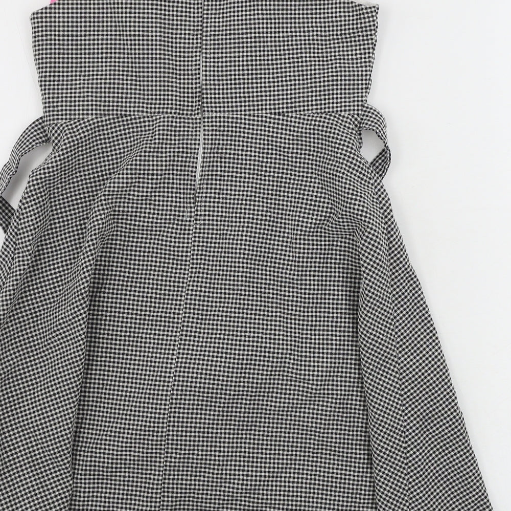 Jessica Ann Girls White Check  A-Line  Size 10 Years