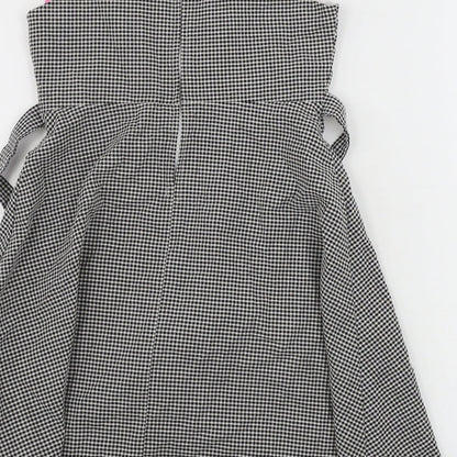 Jessica Ann Girls White Check  A-Line  Size 10 Years