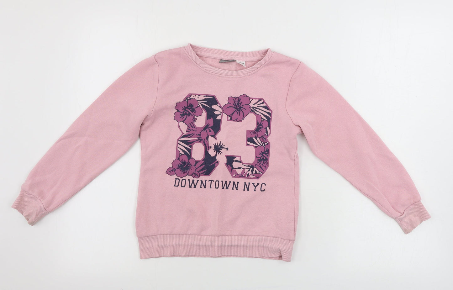Peppers Girls Pink   Pullover Jumper Size 6-7 Years