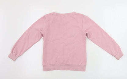 Peppers Girls Pink   Pullover Jumper Size 6-7 Years