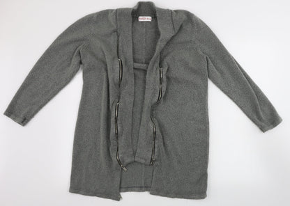 sheggo Womens Grey   Cardigan Jumper Size 12