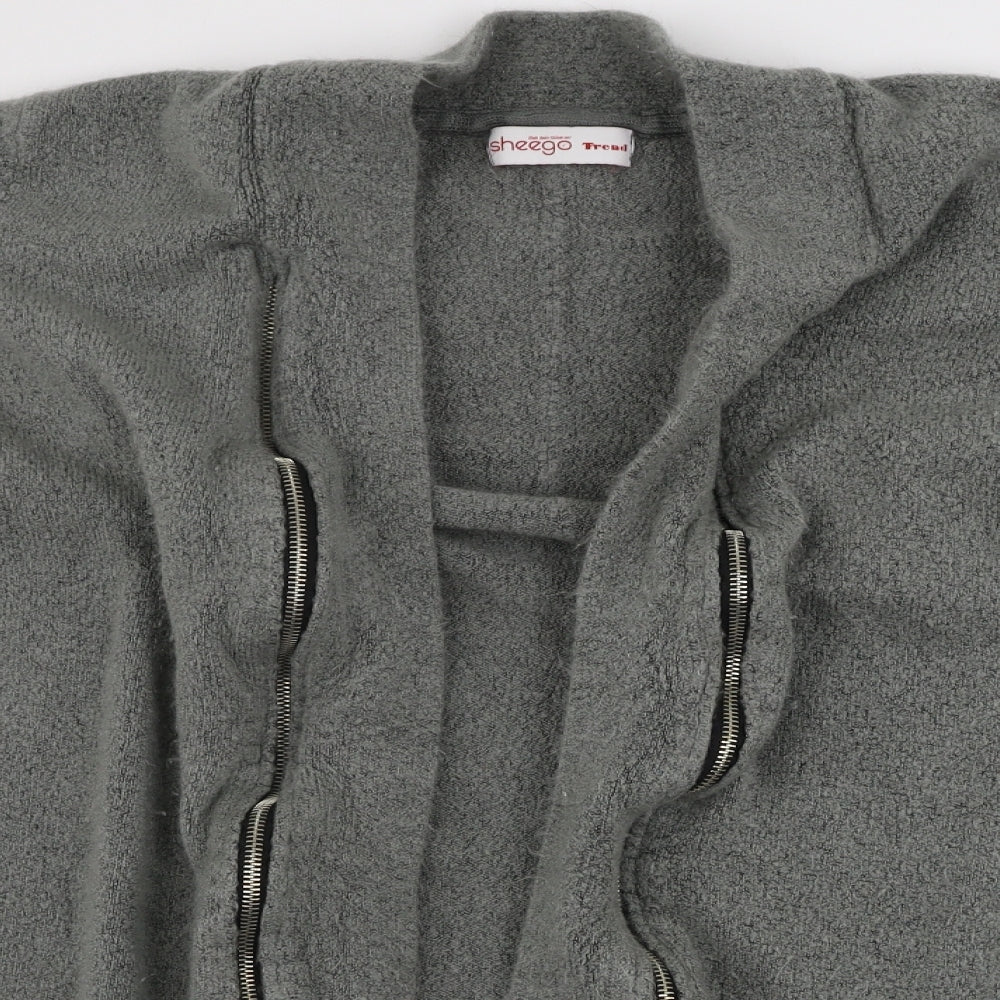 sheggo Womens Grey   Cardigan Jumper Size 12