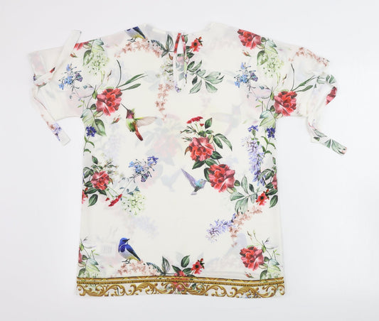 Lipsy  Womens White   Basic Blouse Size 6