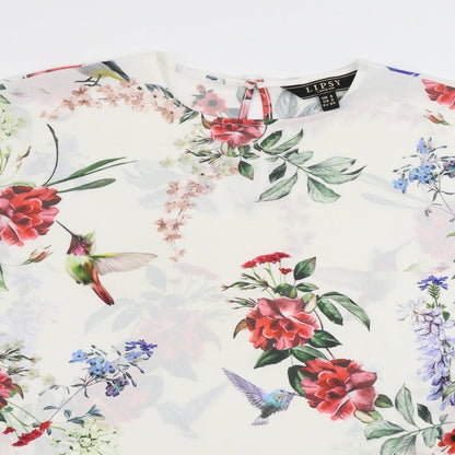 Womens UK Size 6 Lipsy White Basic Blouse