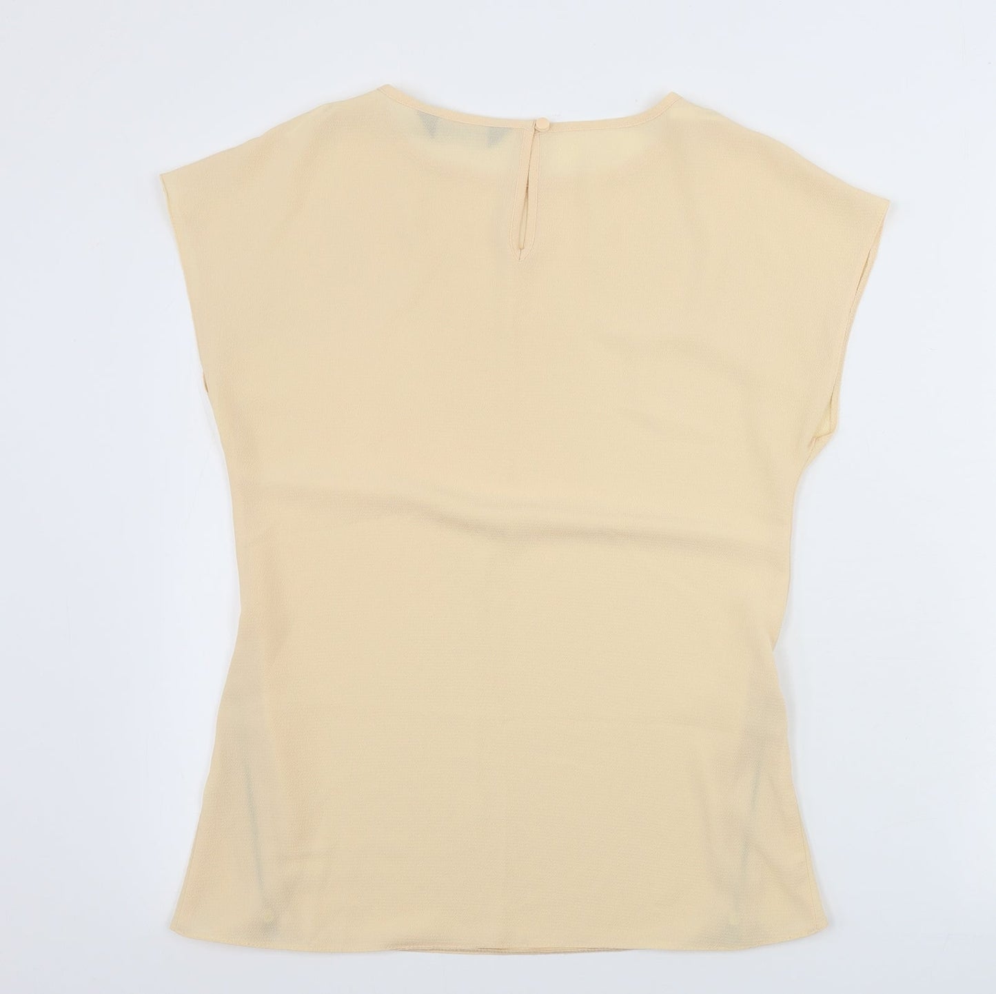 Womens UK Size 6 Dorothy Perkins Beige Basic T-Shirt