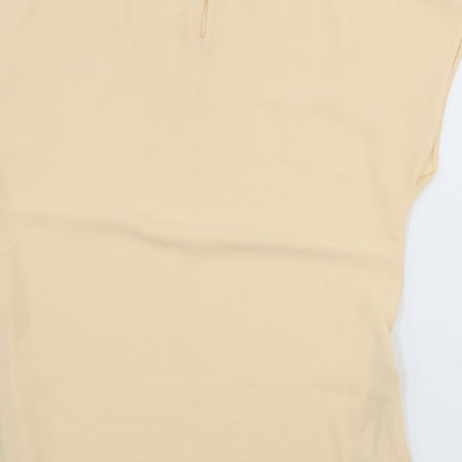 Womens UK Size 6 Dorothy Perkins Beige Basic T-Shirt
