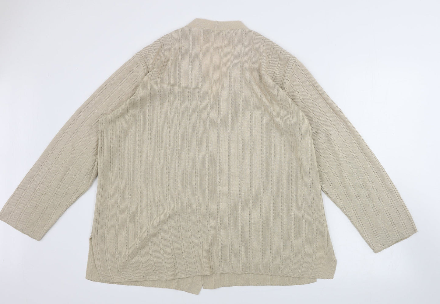 Womens UK Size 16 Marks and Spencer Beige Cardigan Jumper