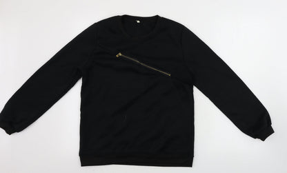 Womens UK Size XL Preworn Black Pullover Jumper