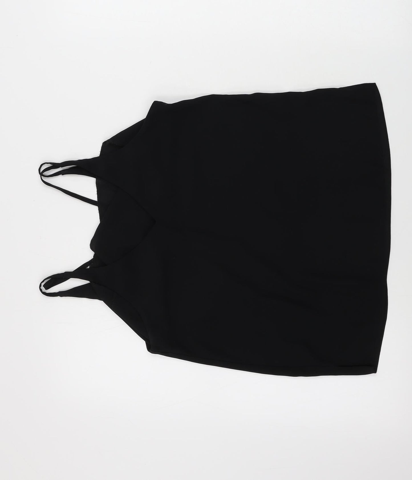 Womens UK Size 6 Topshop Black Basic Tank