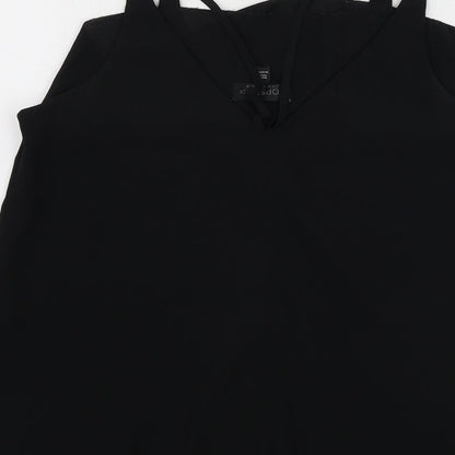 Womens UK Size 6 Topshop Black Basic Tank