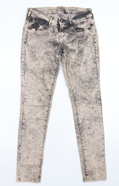 Bershka Womens Grey  Denim Jegging Jeans Size 6 L29 in