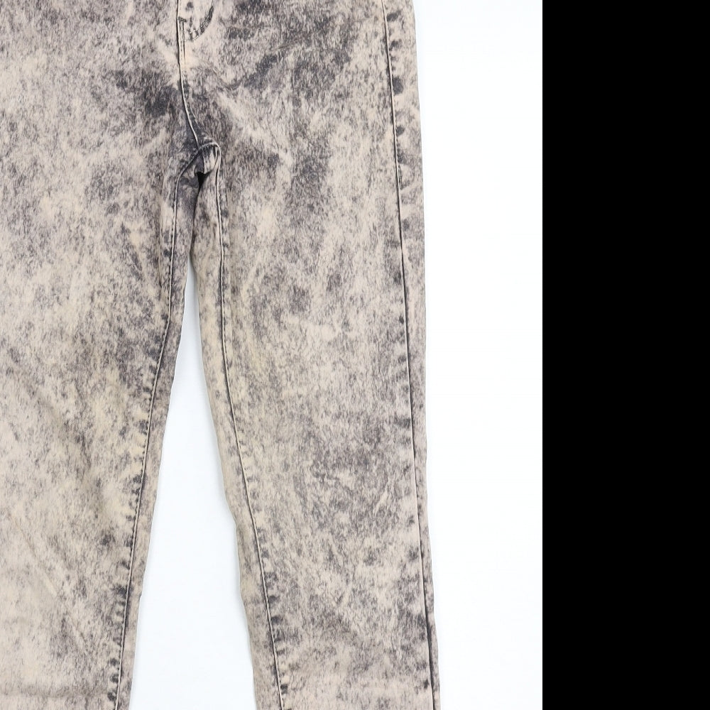 Bershka Womens Grey  Denim Jegging Jeans Size 6 L29 in