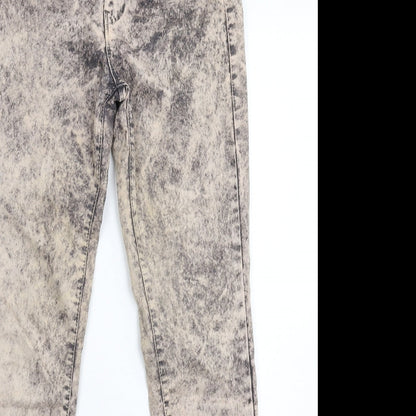 Bershka Womens Grey  Denim Jegging Jeans Size 6 L29 in