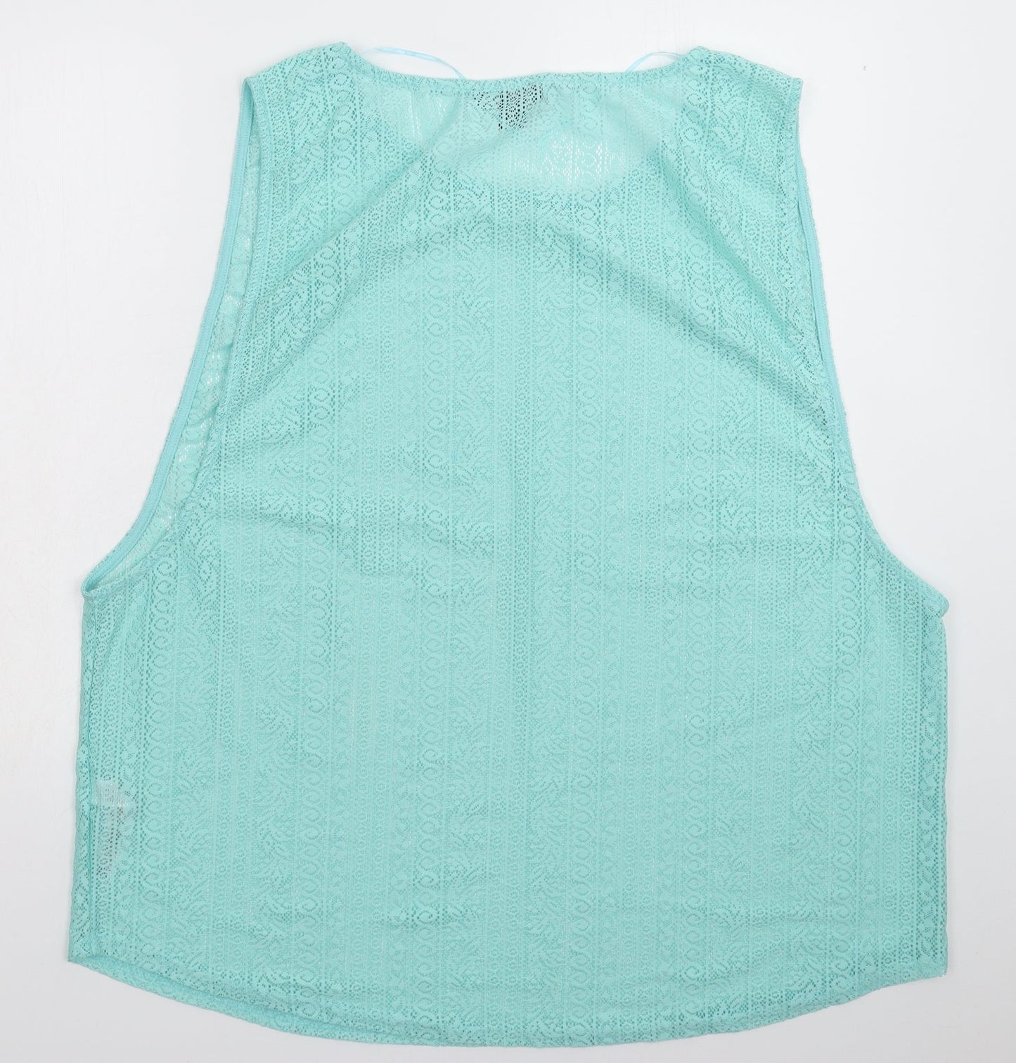 Womens UK Size XL Atmosphere Green Basic Tank