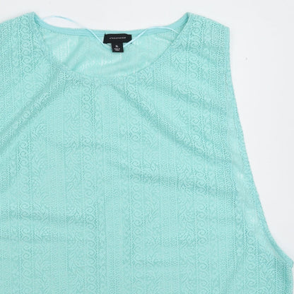 Womens UK Size XL Atmosphere Green Basic Tank