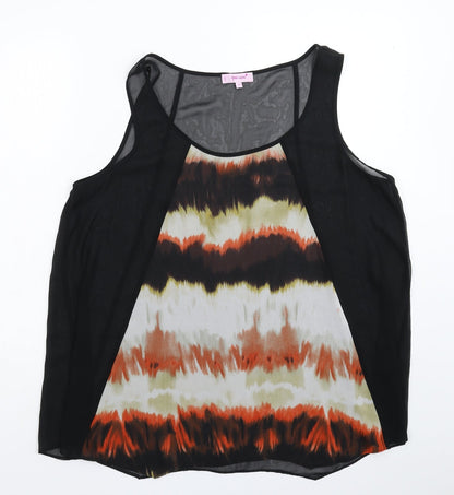 Womens UK Size 14 Per Una Black Basic Tank
