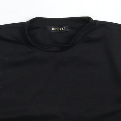Womens UK Size M Misspap Black Basic Tank