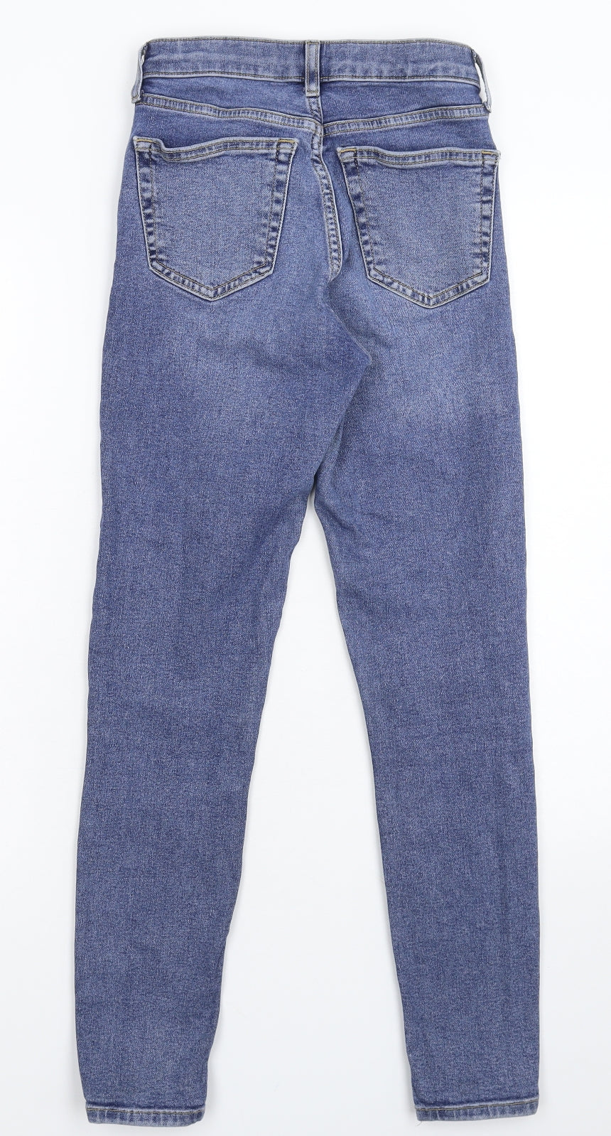 Topshop Womens Blue  Denim Skinny Jeans Size 25 in L26 in