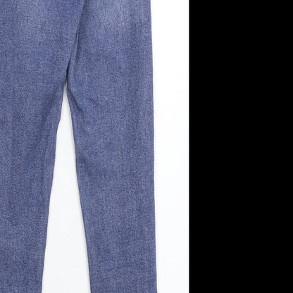 Topshop Womens Blue  Denim Skinny Jeans Size 25 in L26 in