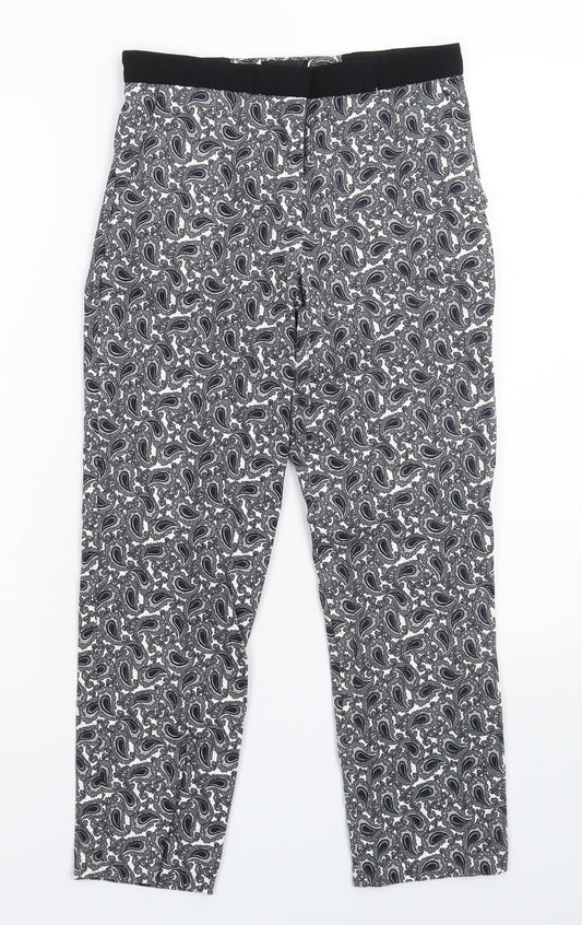 Womens UK Size 6 Topshop  Cropped Multicoloured Leggings