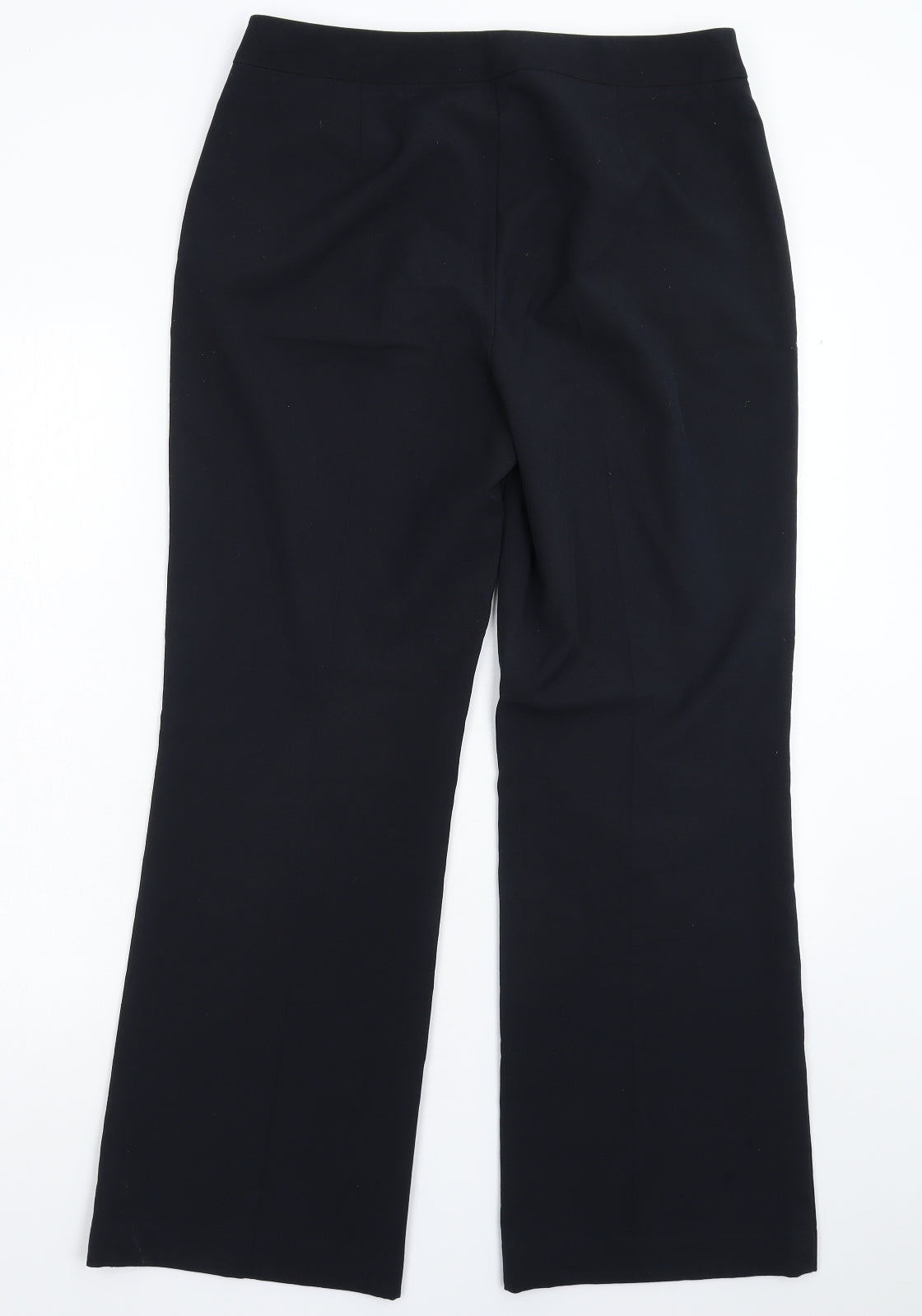 Womens UK Size 12 Marks and Spencer Regular Fit Dress Pants Blue Trousers
