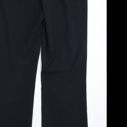 Womens UK Size 12 Marks and Spencer Regular Fit Dress Pants Blue Trousers