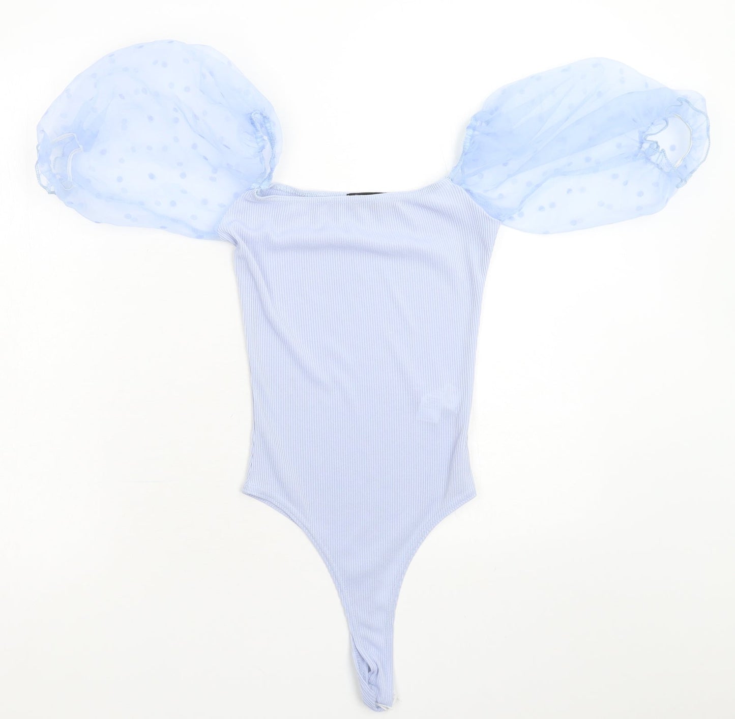 PRETTYLITTLETHING Womens Blue   Bodysuit One-Piece Size 6