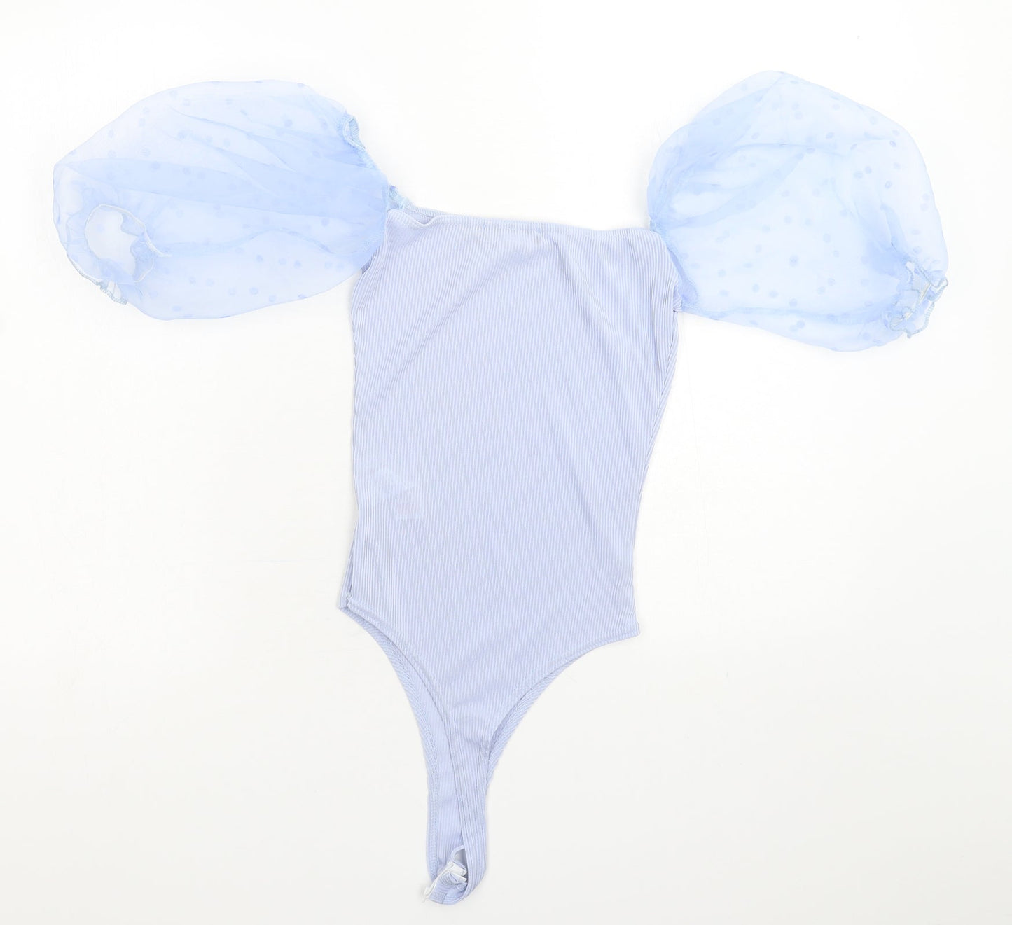 PRETTYLITTLETHING Womens Blue   Bodysuit One-Piece Size 6