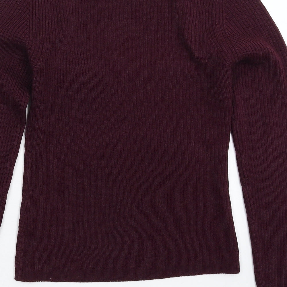 Womens UK Size S Brave Soul Brown Pullover Jumper