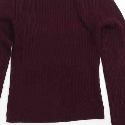 Womens UK Size S Brave Soul Brown Pullover Jumper