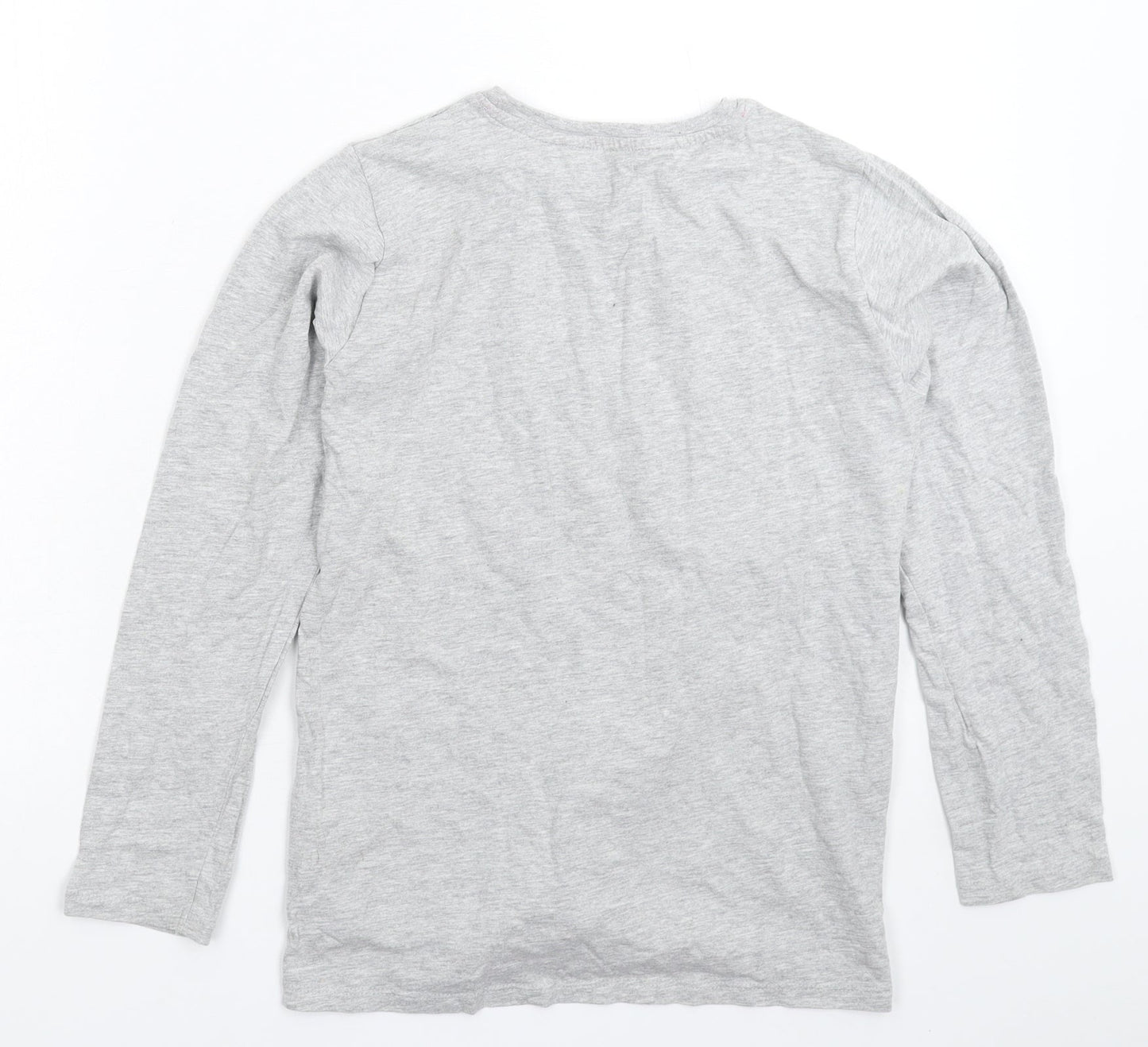 Pep&Co Girls Grey Solid  Top Pyjama Top Size 11-12 Years