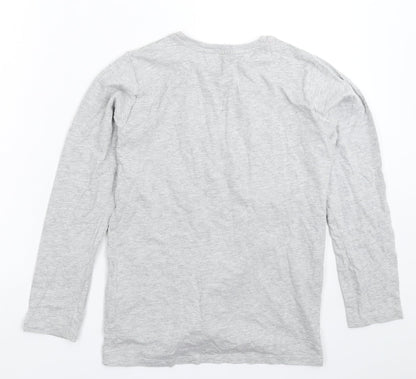 Pep&Co Girls Grey Solid  Top Pyjama Top Size 11-12 Years