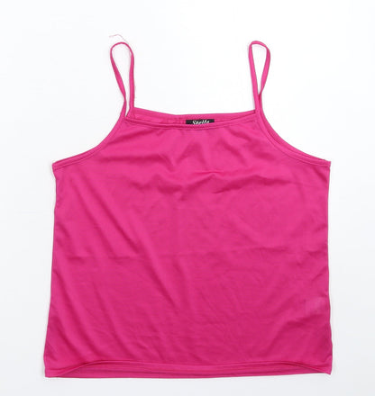 Womens UK Size 16 Stella Pink Basic Tank