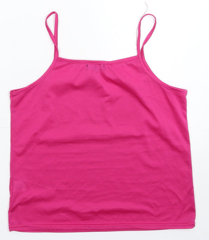 Womens UK Size 16 Stella Pink Basic Tank