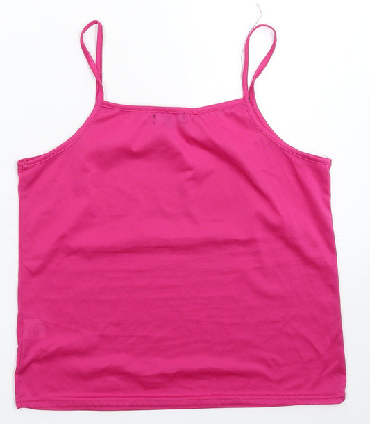 Womens UK Size 16 Stella Pink Basic Tank