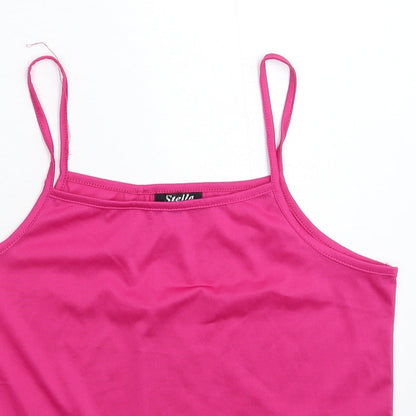 Womens UK Size 16 Stella Pink Basic Tank