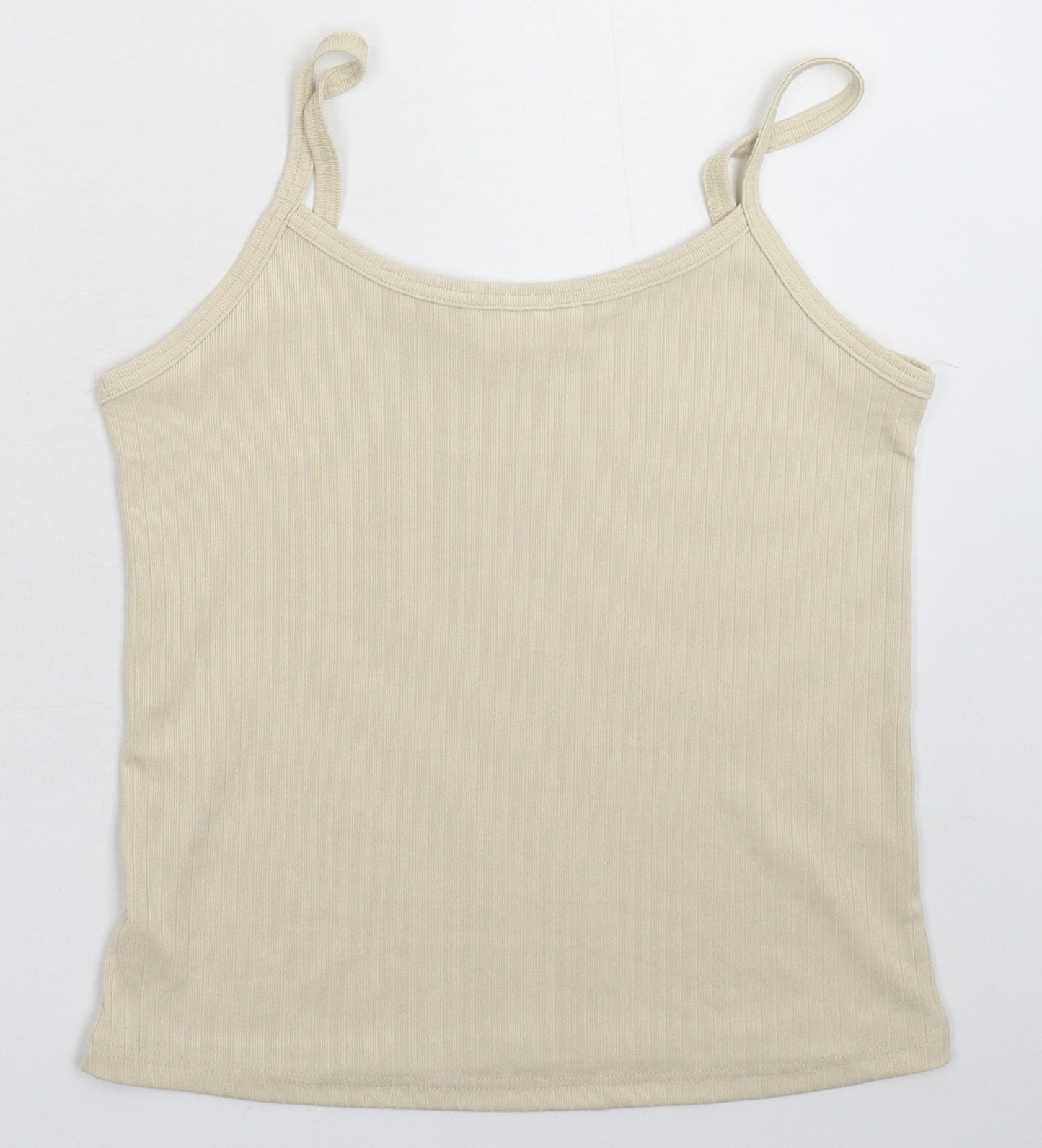 Womens UK Size S Grace & Mila Beige Basic Tank