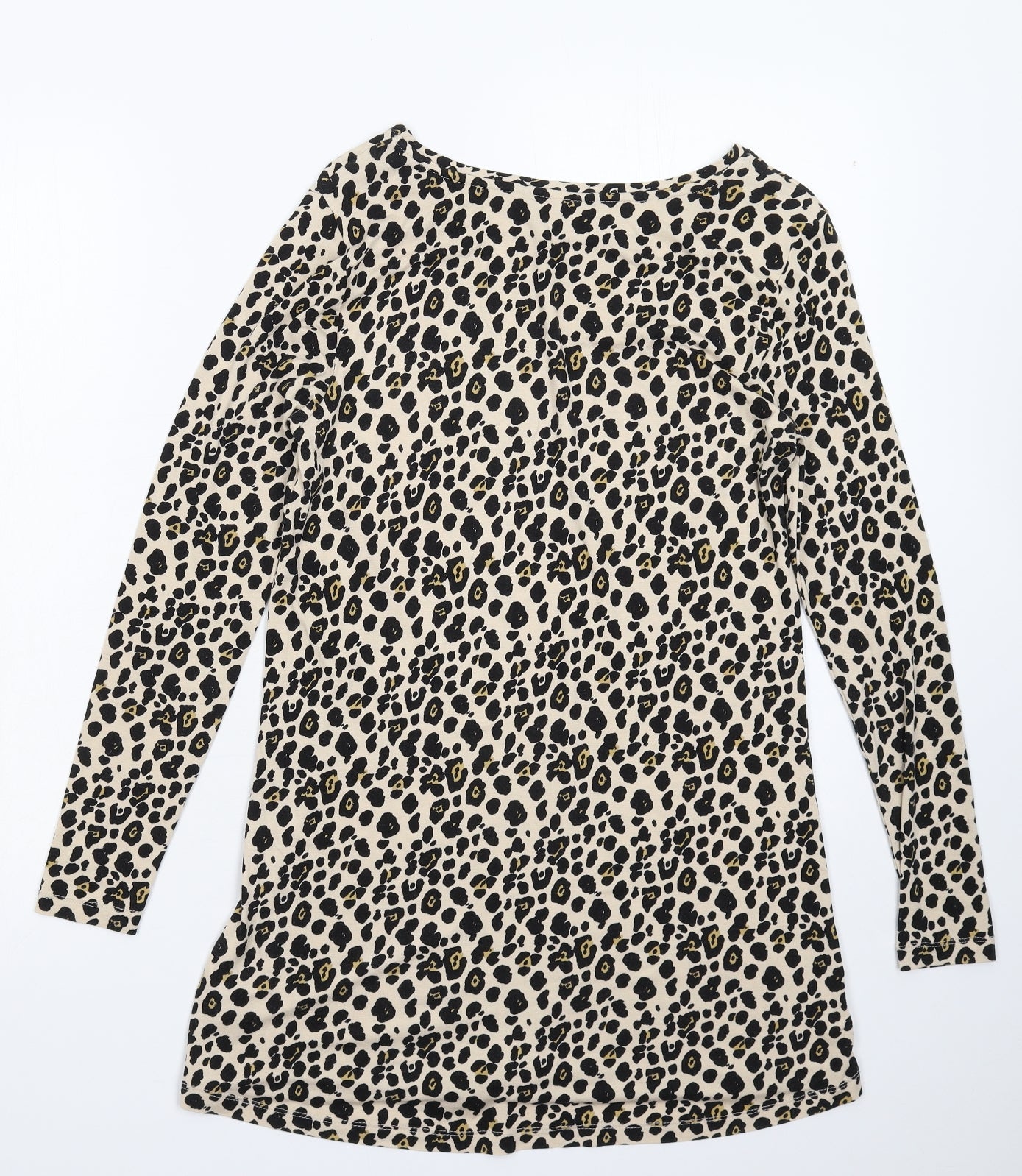 Peacocks Womens Beige Animal Print  Mini  Size 8