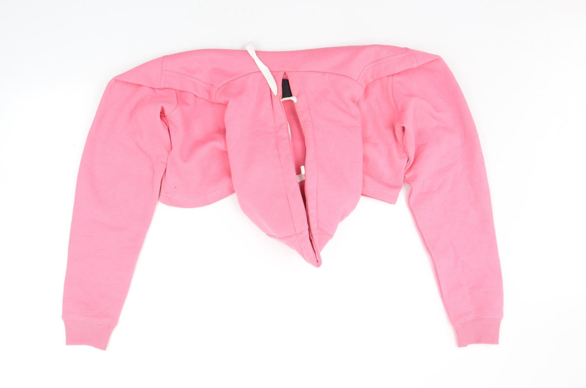 Back view of Beck & Hersey women’s pink jumper, size UK 10