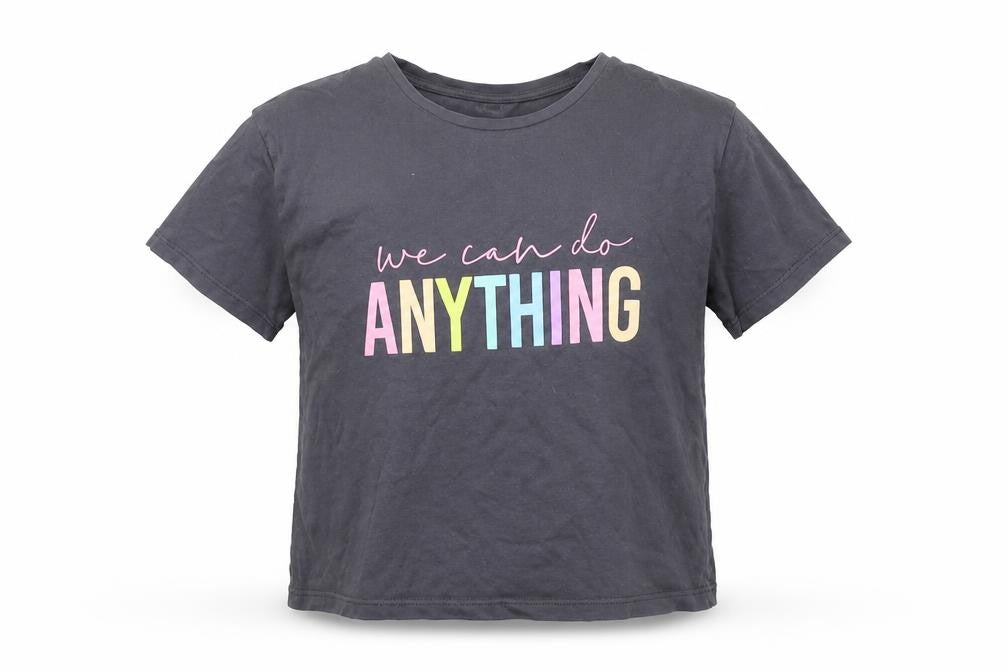 Front view of George boys’ grey basic t-shirt, size 9-10, years