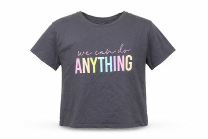 Front view of George boys’ grey basic t-shirt, size 9-10, years
