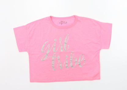 pep&CO Girls Pink   Basic T-Shirt Size 9-10 Years